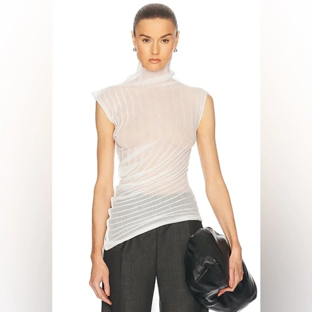 VICTORIA BECKHAM - Sleeveless High Neck Top - Picture 1 of 12